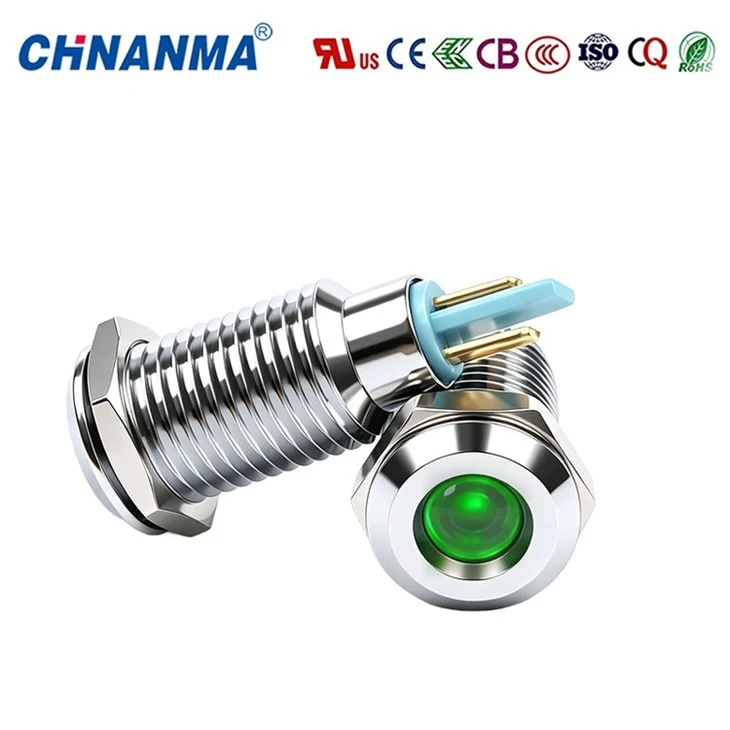 DQ8-1 Series Green Metal Indicator Light(Wire-mounted Type) high quality