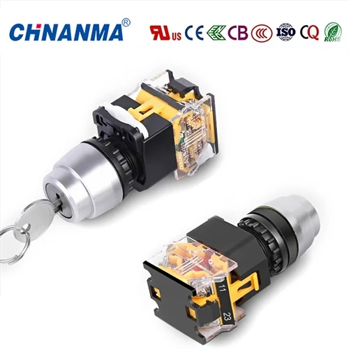 New Arrival: LA38-B1 Key Rotary Selector Switch With Transparent Base For Instant Visual Inspection